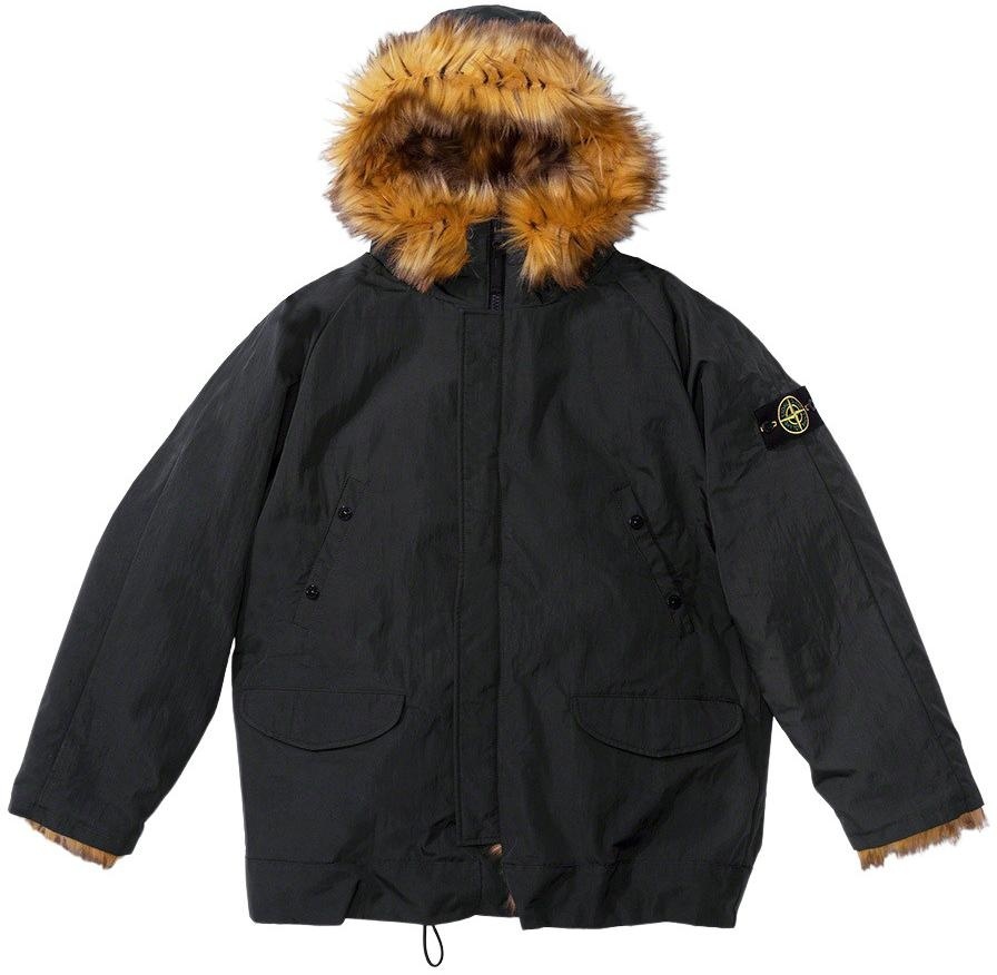 Supreme®/Stone Island® Formula Steel Reversible Faux Fur Parka view 19